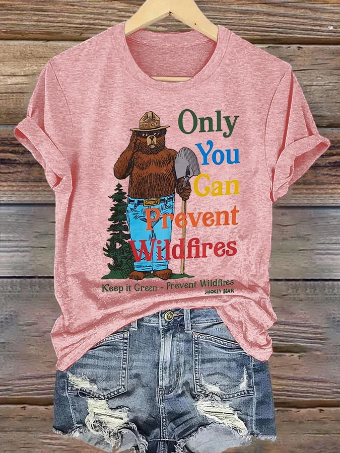 Women's National Park Print V-Neck T-Shirt