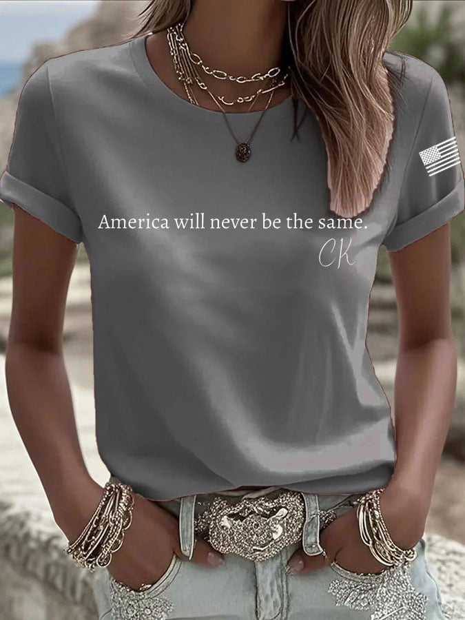 Women's Rip Printed Casual T-Shirt