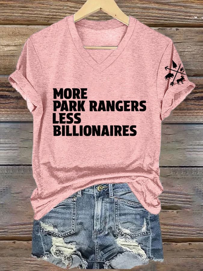 Women's National Park Print V-Neck T-Shirt