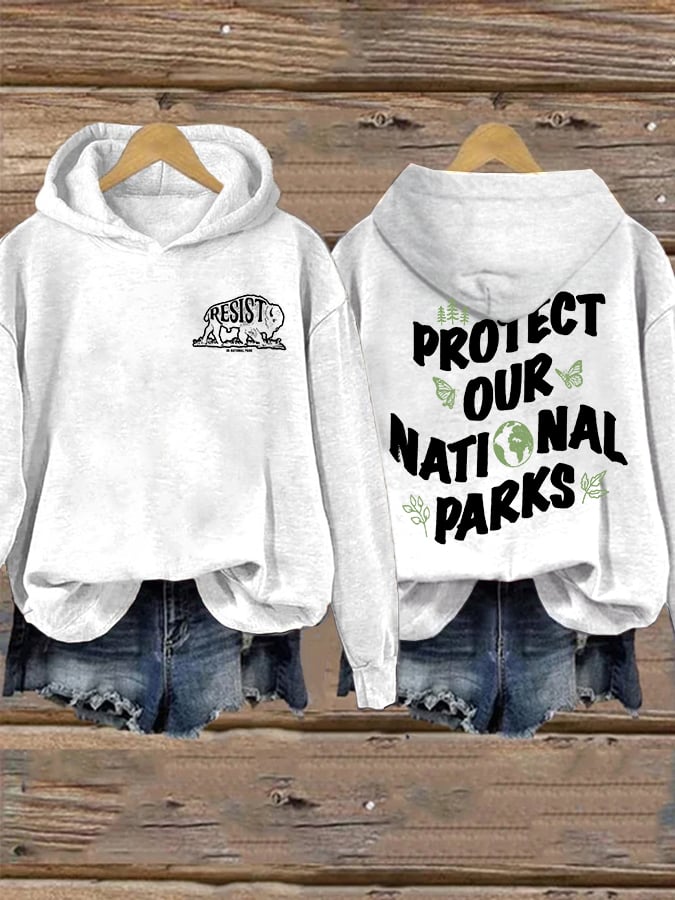Women's Save Our National Parks Print Sweatshirt