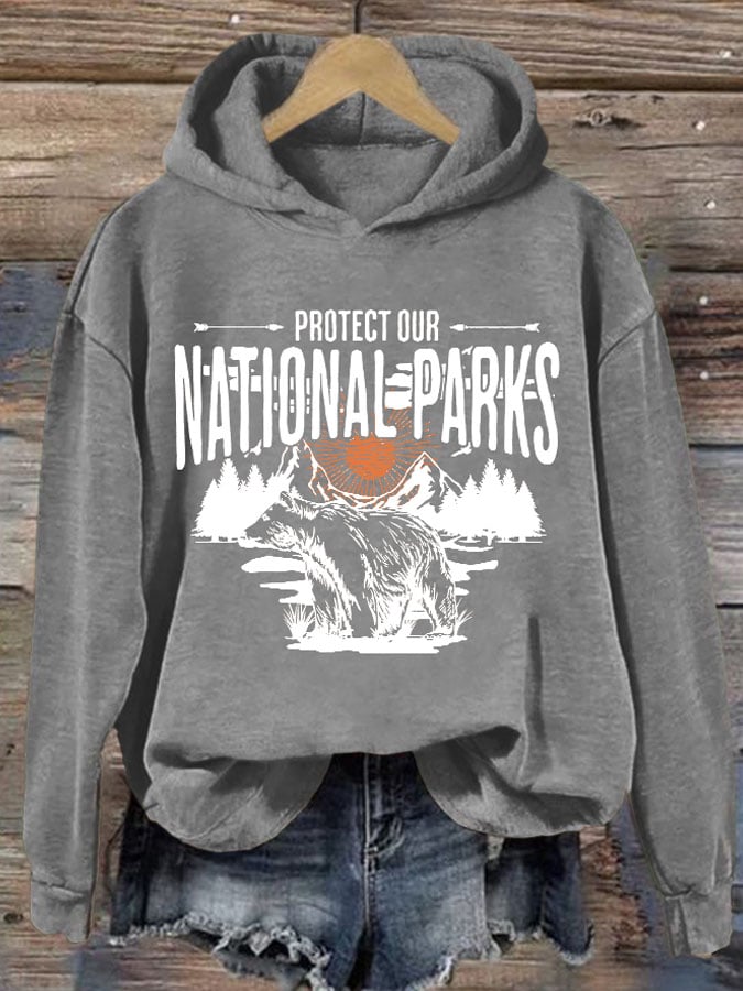 Women's Protect Our National Parks Printed Sweatshirt