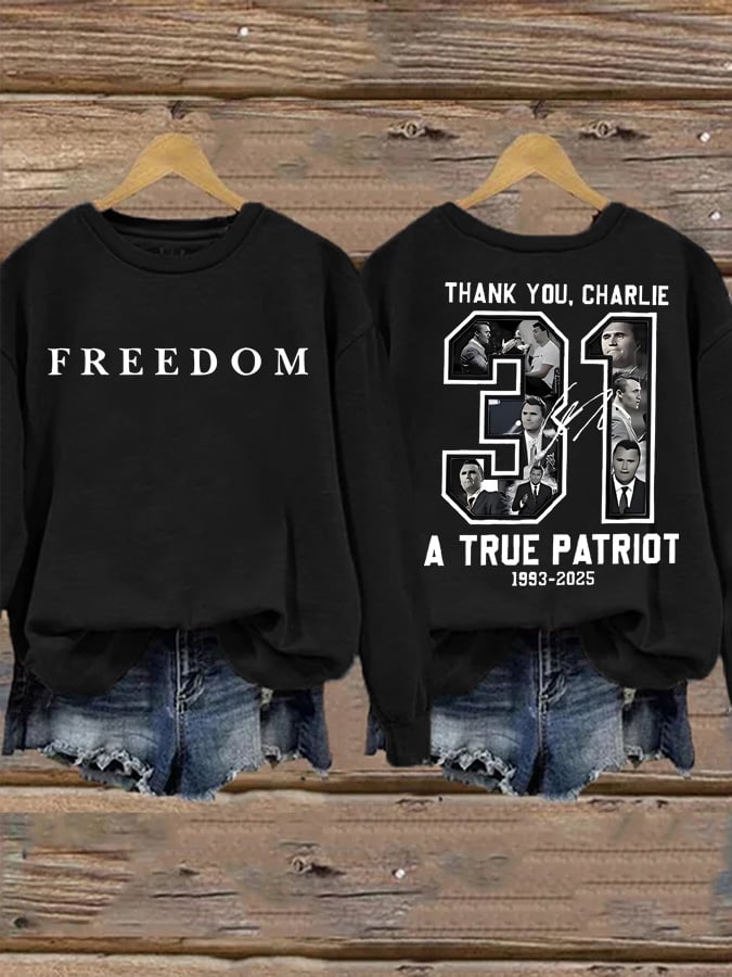 Women's freedom Casual Printed Sweatshirt