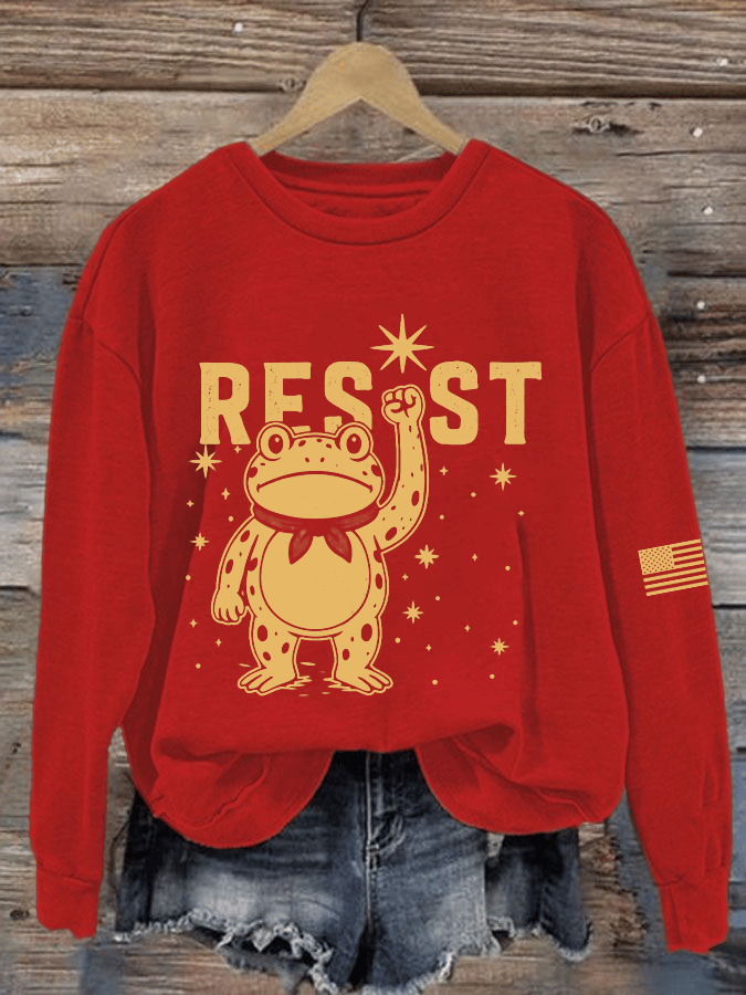 Women's FDT Printed Crew Neck Sweatshirt