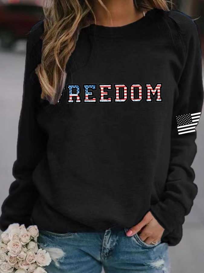 Women's Freedom Print Sweatshirt