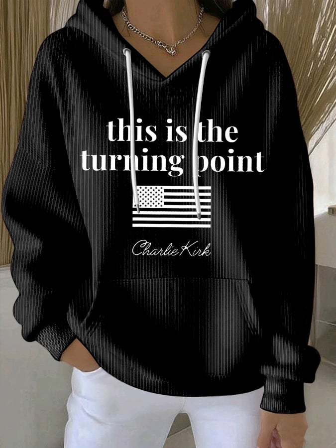 Women's Charlie Kirk This is the Turning Print Sweatshirt