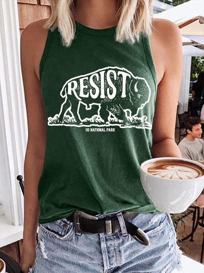 Women's Protect Our National Parks Print Tank Top