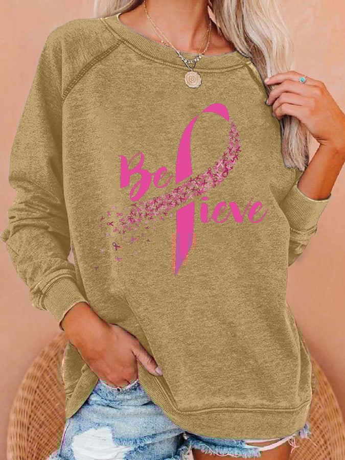 Fashionable Print Long Sleeve Sweatshirt