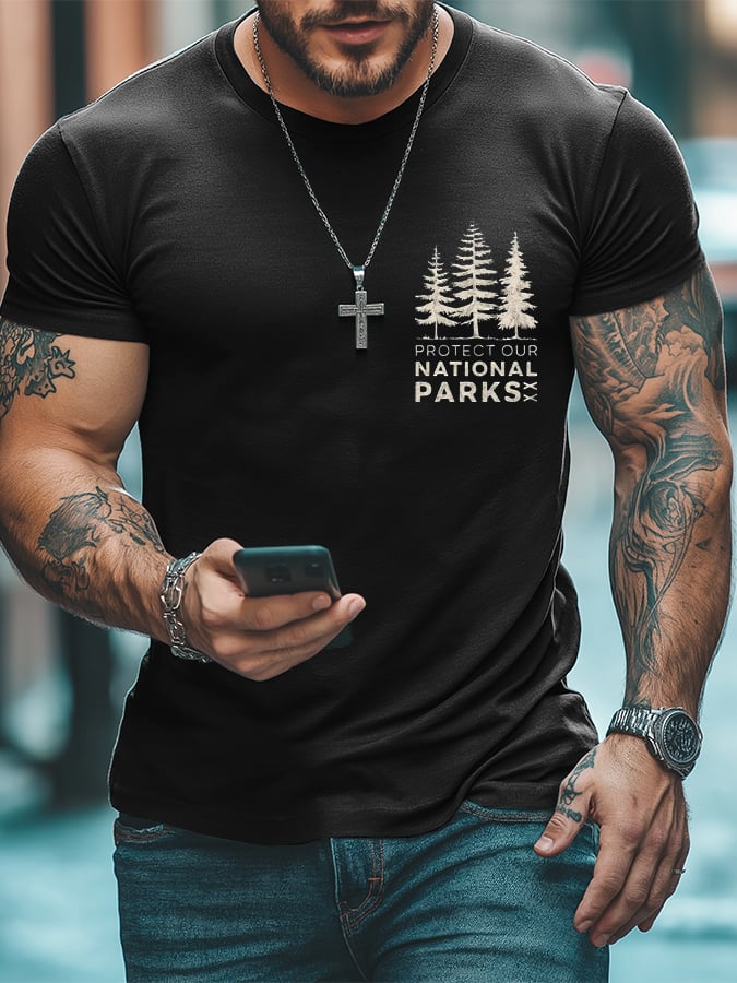 Men's Protect Our National Parks Print T-Shirt
