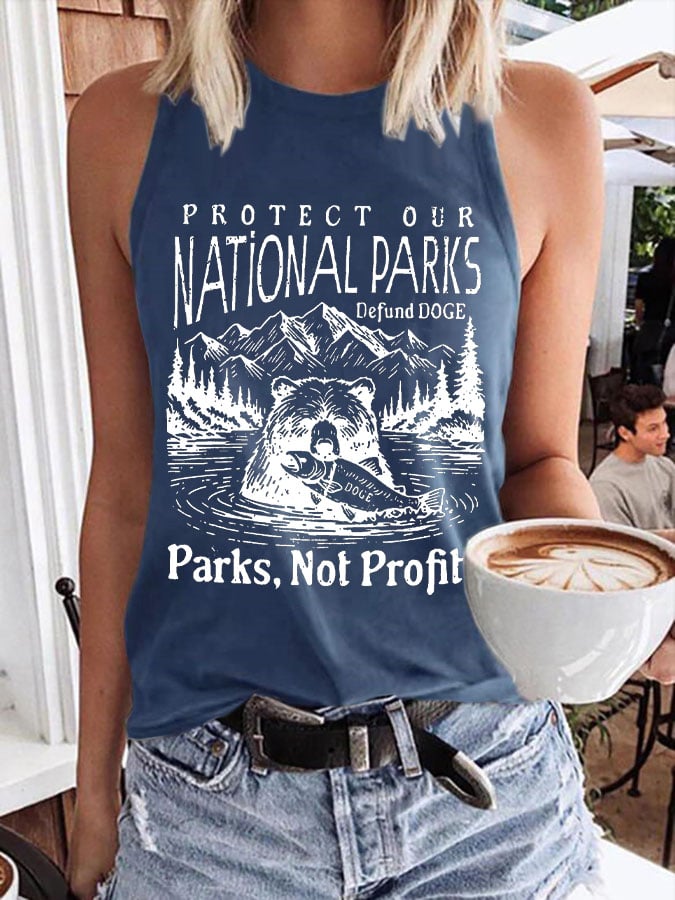 Women's Protect Our National Parks Print Tank Top