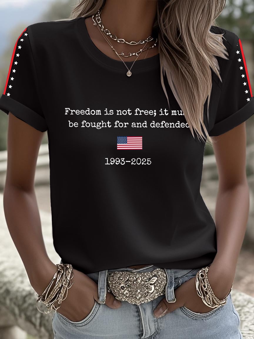 Women's Freedom Is Not Free Print Shirt