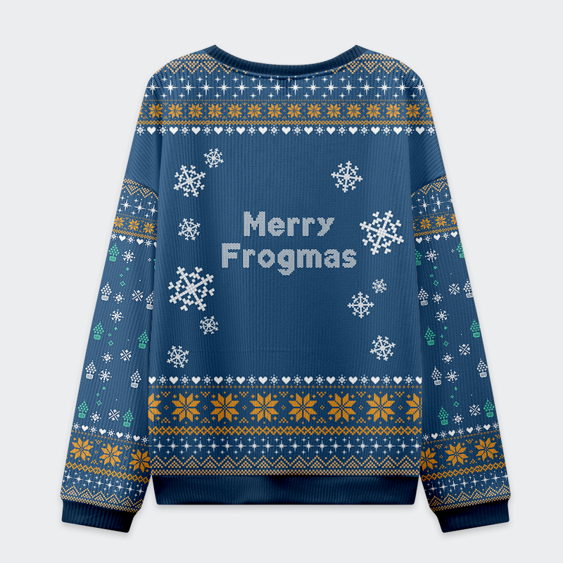 Tokyo-Tiger Funny Frogmas Mischief Ugly Sweatshirt