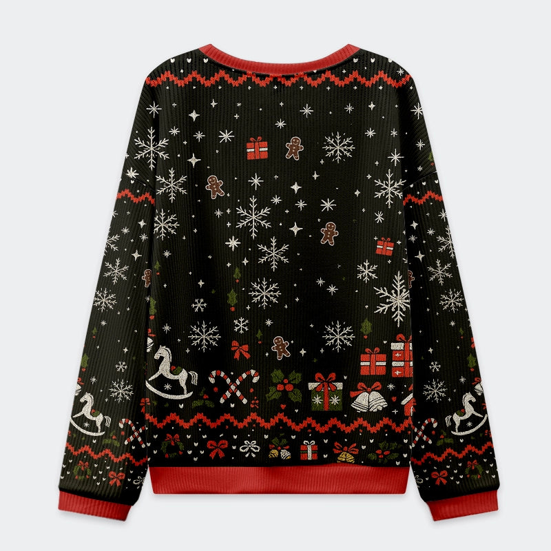 Tokyo-Tiger Messy Cat Christmas Ugly Sweatshirt