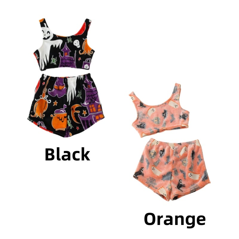 💥Halloween Pre 🎃Halloween vest pajamas set👻