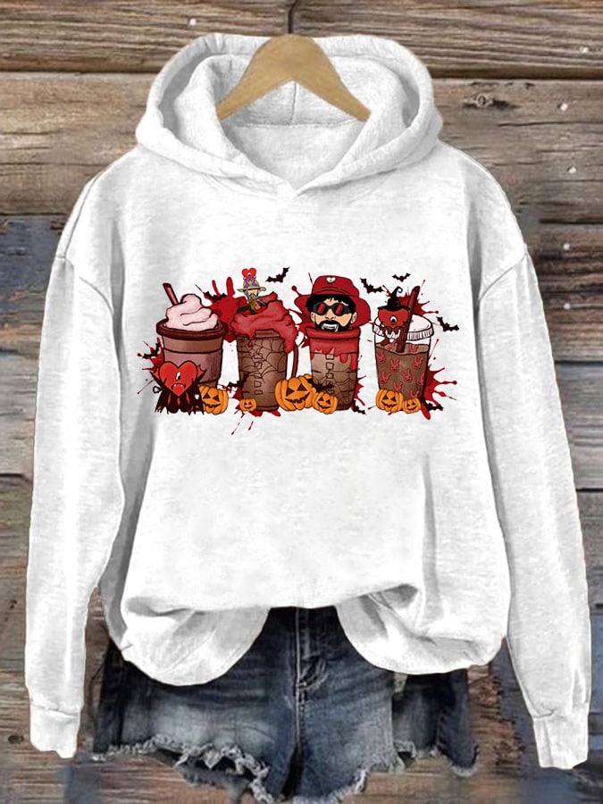 Women's Bloody Spice Bad Bunny Halloween Hoodie