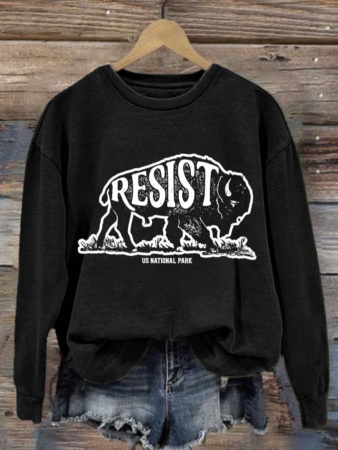 Women's Protect Our National Parks Printed Sweatshirt