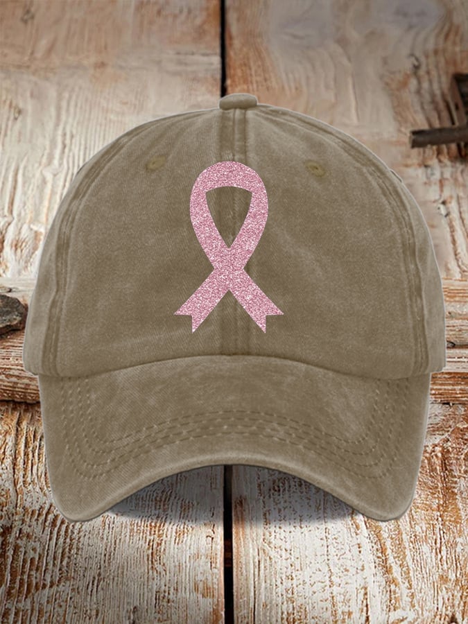 Unisex Breast Cancer Awareness Printed Hat