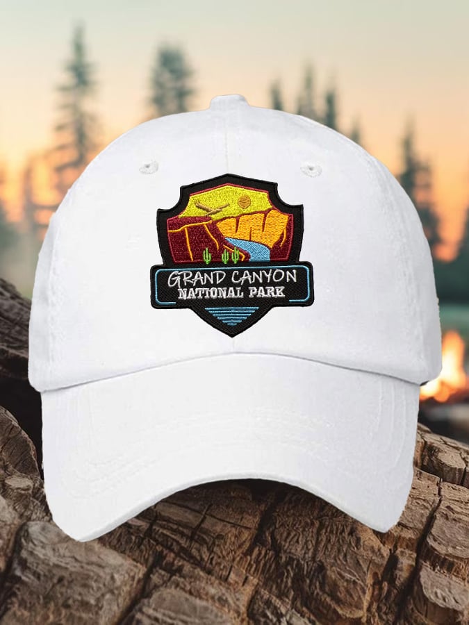 Retro Grand Canyon National Park Print Baseball Cap