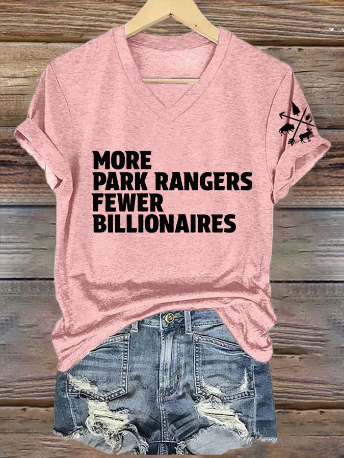 Women's National Park Print V-Neck T-Shirt