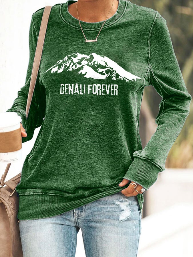 Retro Women's Protect Our National Parks Print Sweatshirt