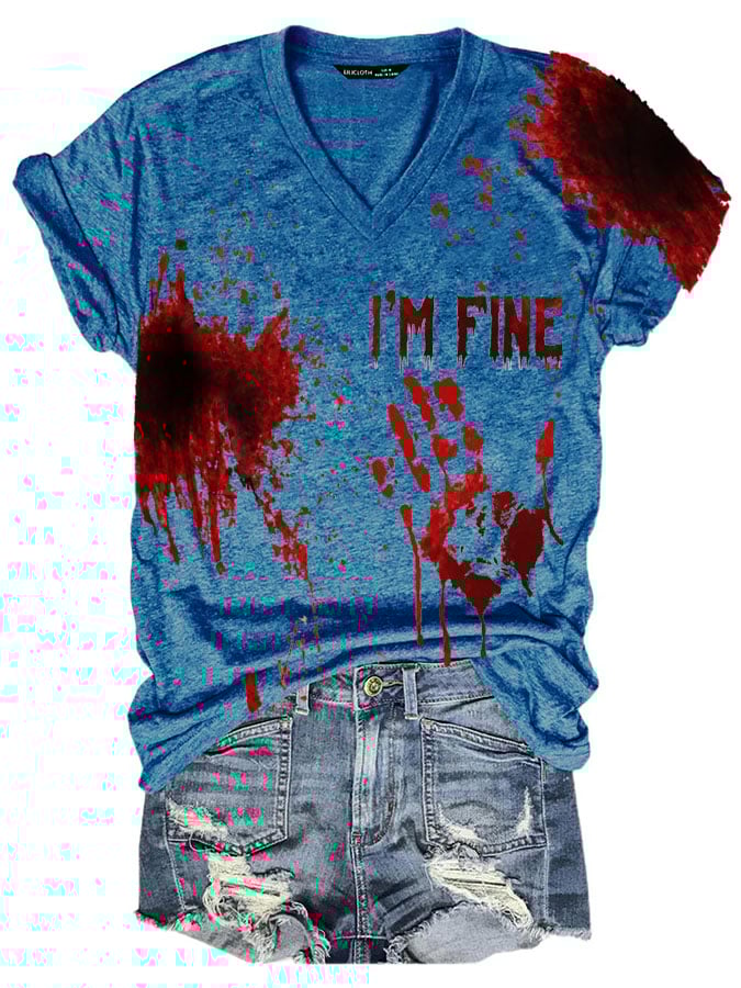 Halloween Ladies Print T-Shirt