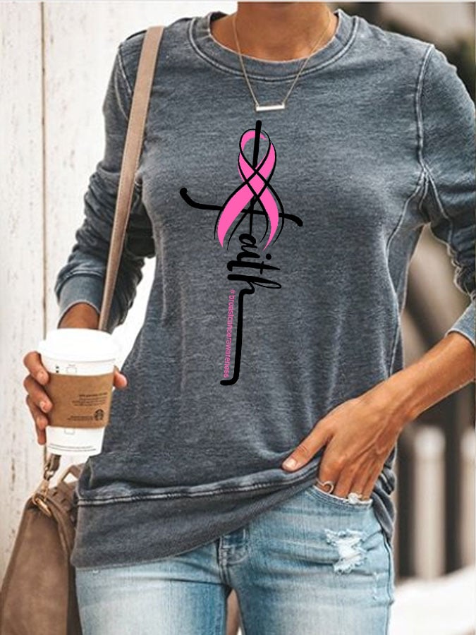 Fashion Print Long Sleeve Sweatshirt