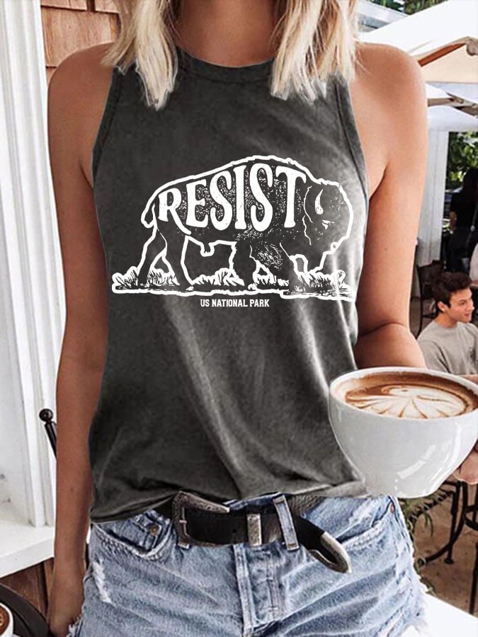 Women's Protect Our National Parks Print Tank Top