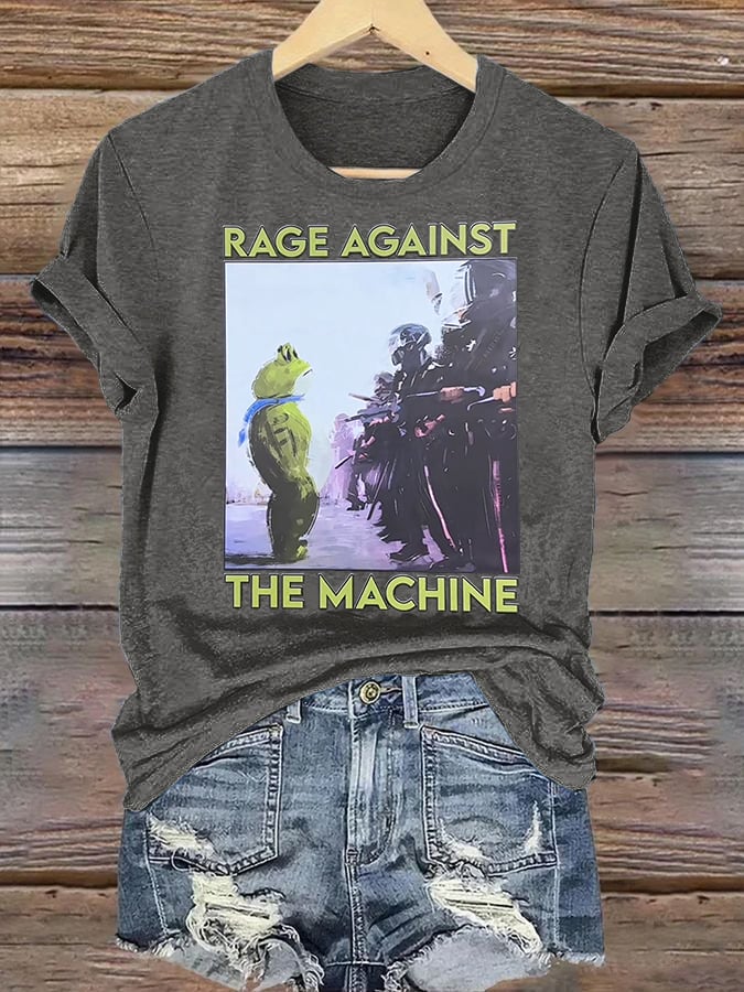 Women's Portland Frog Art Print T-Shirt