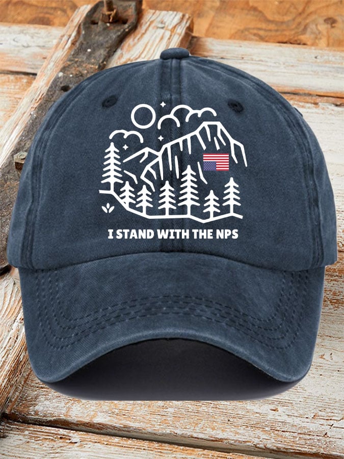 Retro I Stand with the NPS Printed Baseball Cap