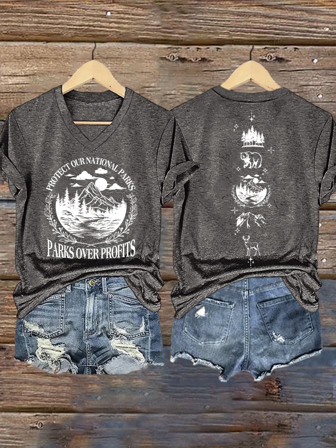 Women's Protect Our National Parks Printed T-Shirt