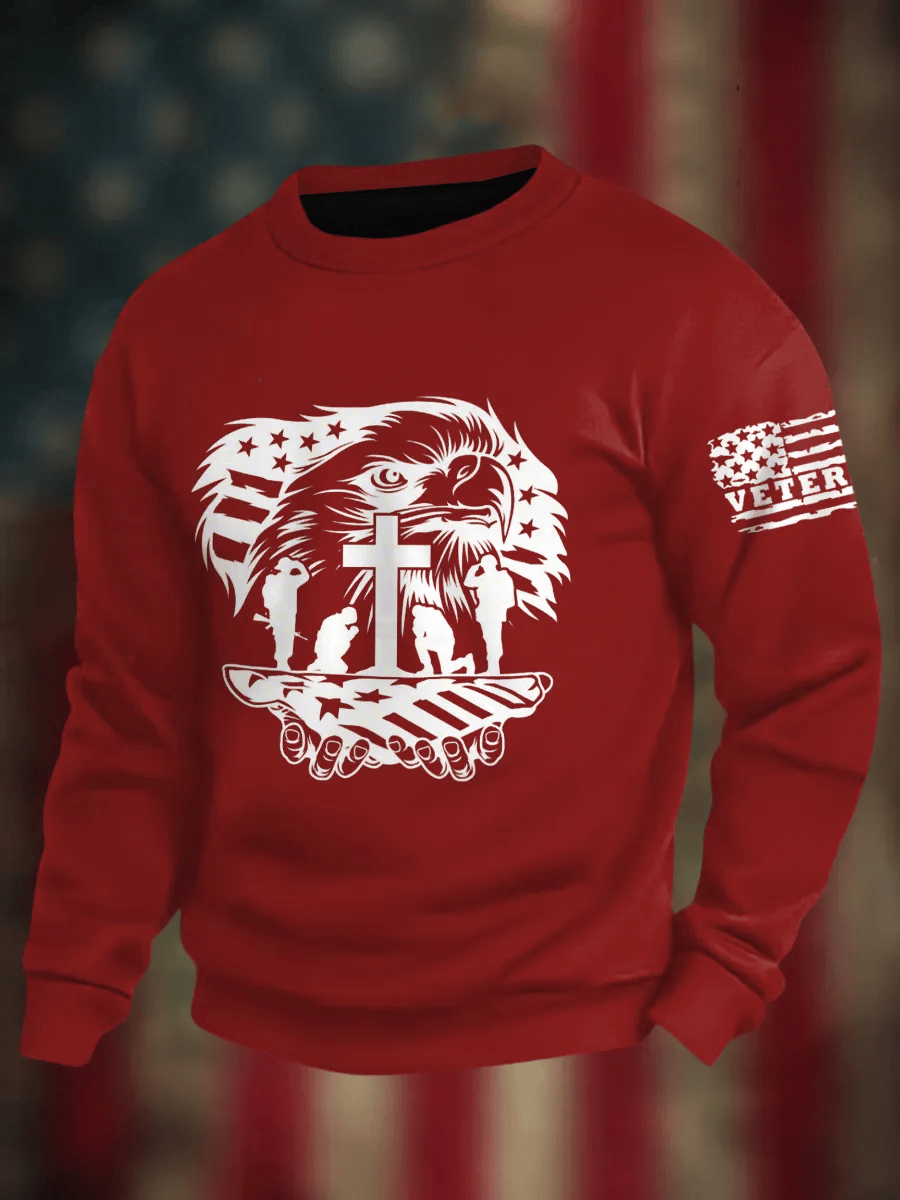 Man's Veterans Long Sleeve Sweatshirt