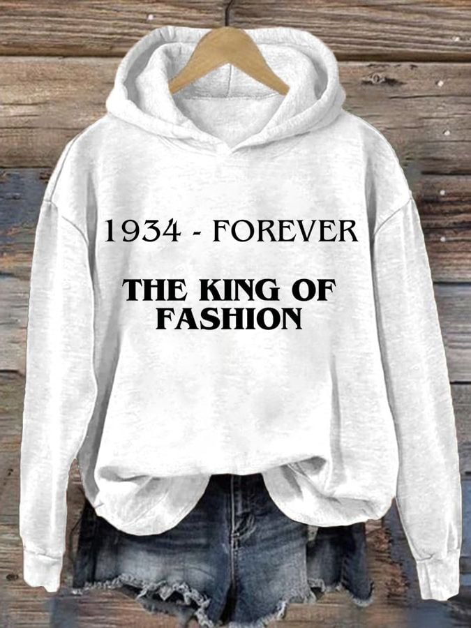 Women's The Eternal King Of Fashion Print Casual Sweatshirt
