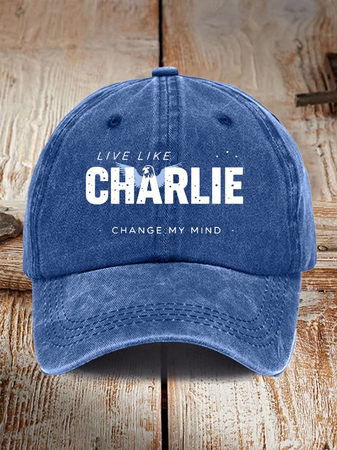 Retro Live Like Change My Mind Print Baseball Cap