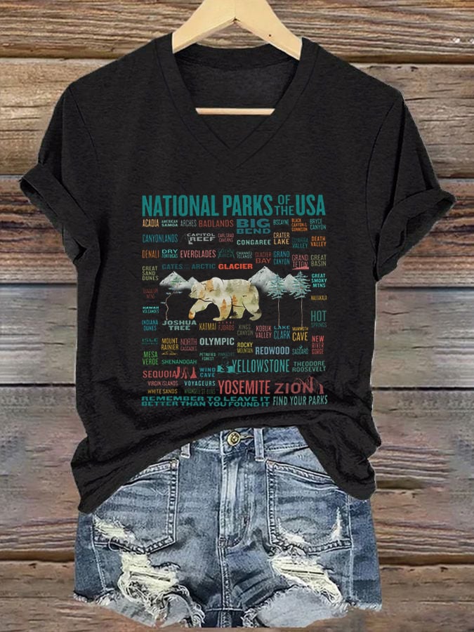 Women's National Parks Explore, Protect, Preserve Print T-Shirt