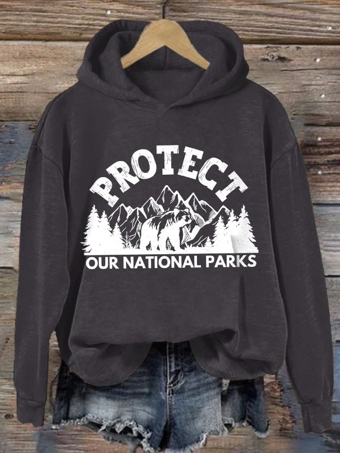 Women's Protect Our National Parks Printed Sweatshirt