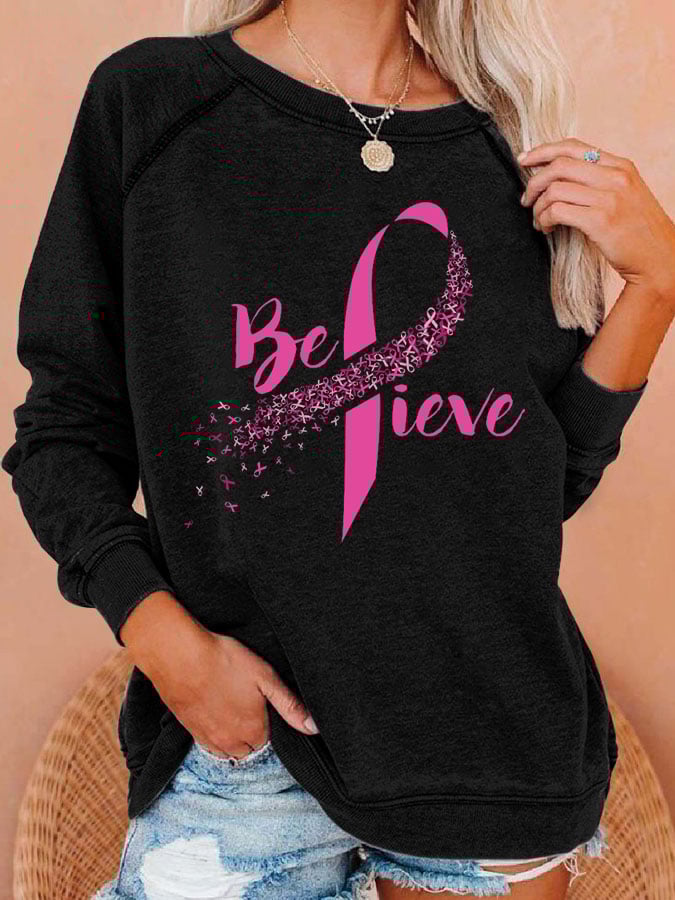Fashionable Print Long Sleeve Sweatshirt