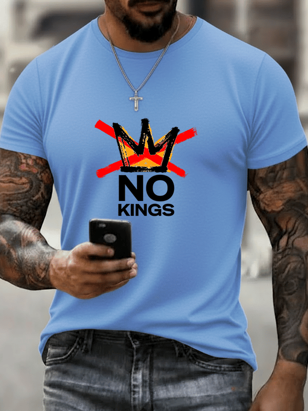 Men's No Kings in America print T-Shirt