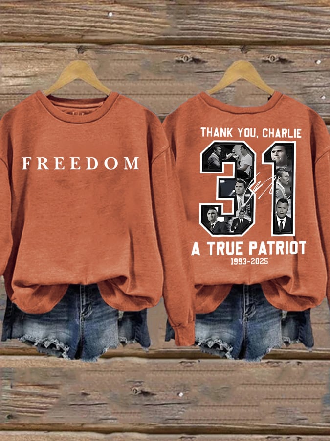 Women's freedom Casual Printed Sweatshirt