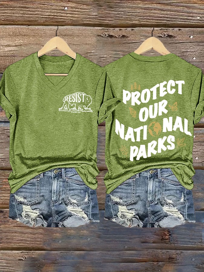 Women's Protect Our National Parks Printed T-Shirt