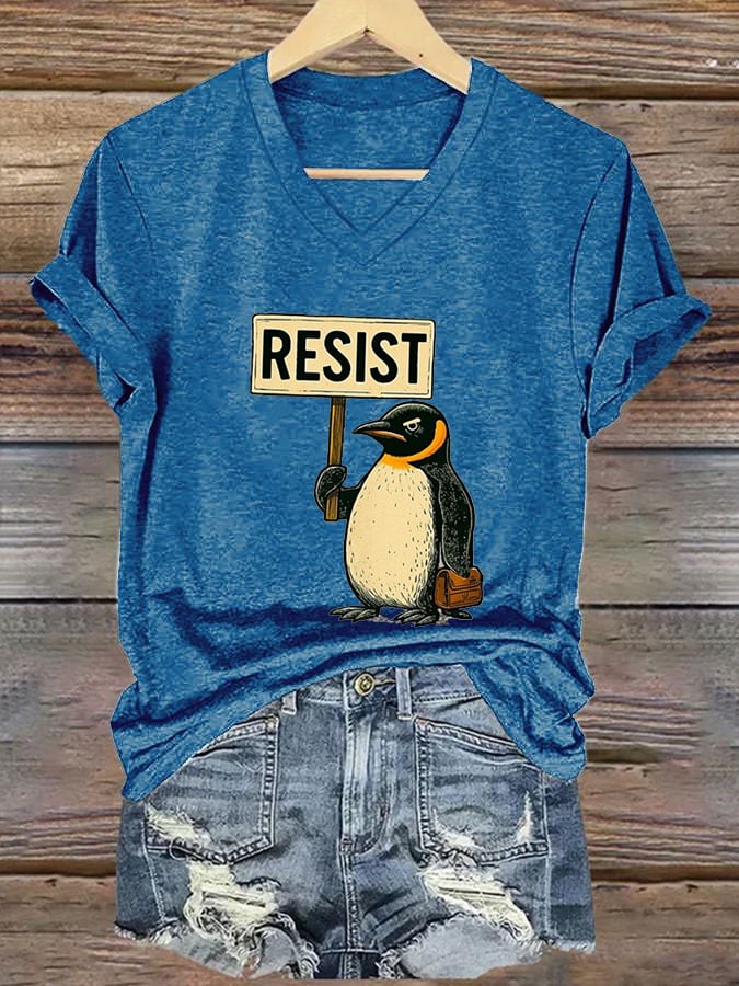 Women's FDT Portland Frog Protest Revolt Machine Print T-Shirt