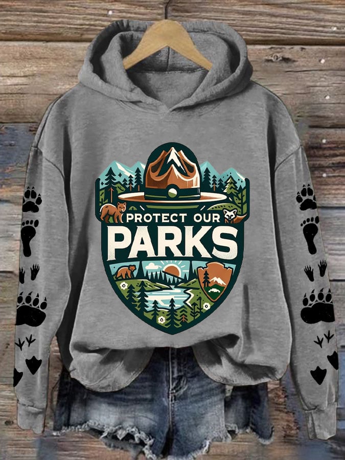 Women's Protect Our National Parks Printed Sweatshirt