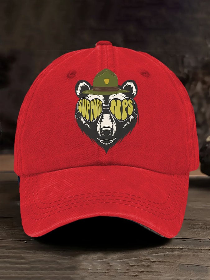 Retro Support National Park Service Printed Baseball Cap