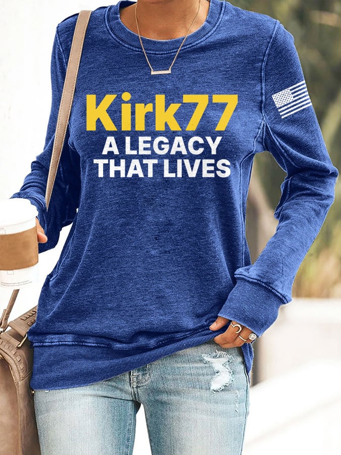 Retro A Legacy That Lives Print Sweatshirt