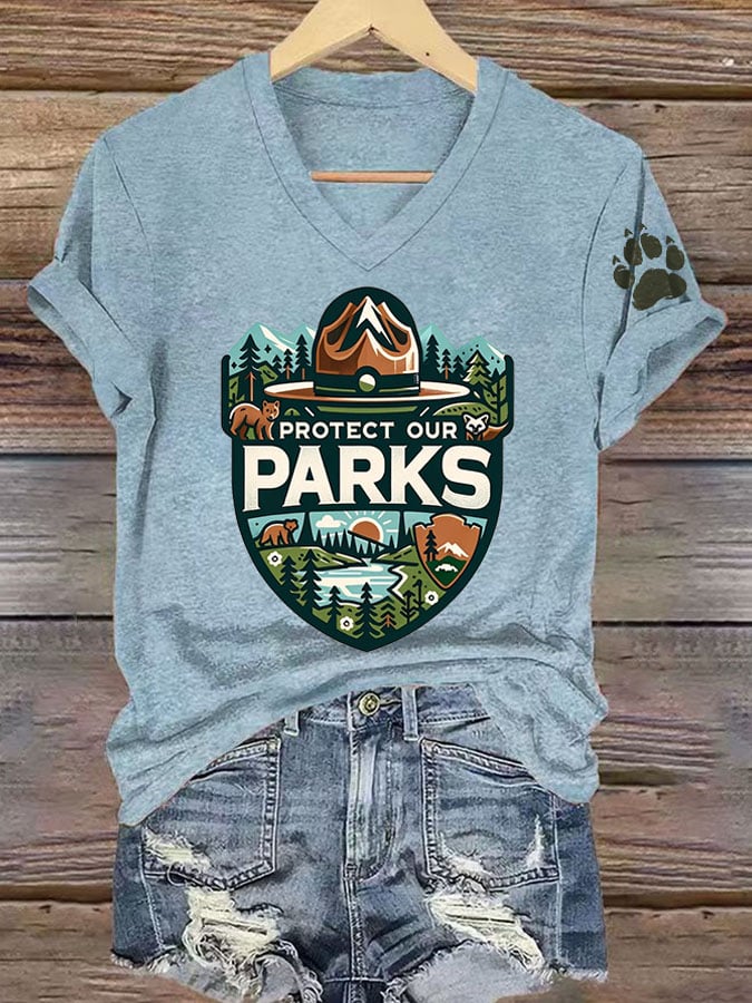 Women's Protect Our National Parks Printed T-Shirt