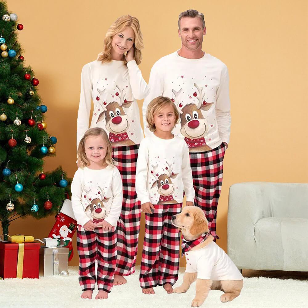 Class Reindeer Matching Family Christmas Pajamas