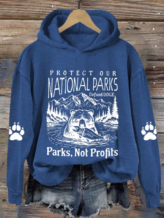 Women's Protect Our National Parks Printed Sweatshirt