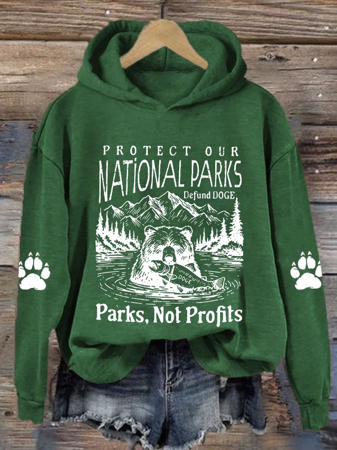 Women's Protect Our National Parks Printed Sweatshirt