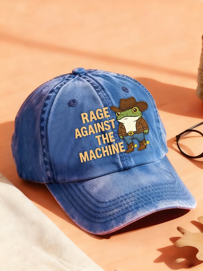 RAGE AGAINST THE MACHINE Print Vintage Baseball Cap