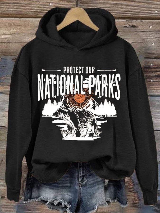 Women's Protect Our National Parks Printed Sweatshirt
