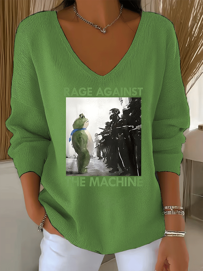 Women's America has no kings print Sweatshirt