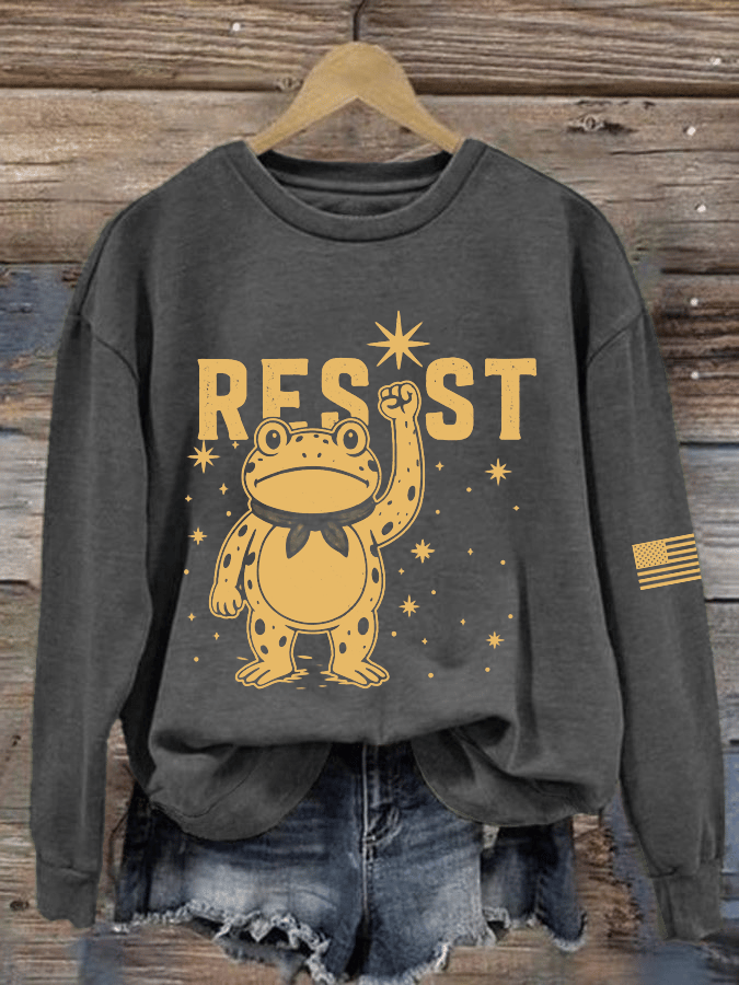 Women's FDT Printed Crew Neck Sweatshirt